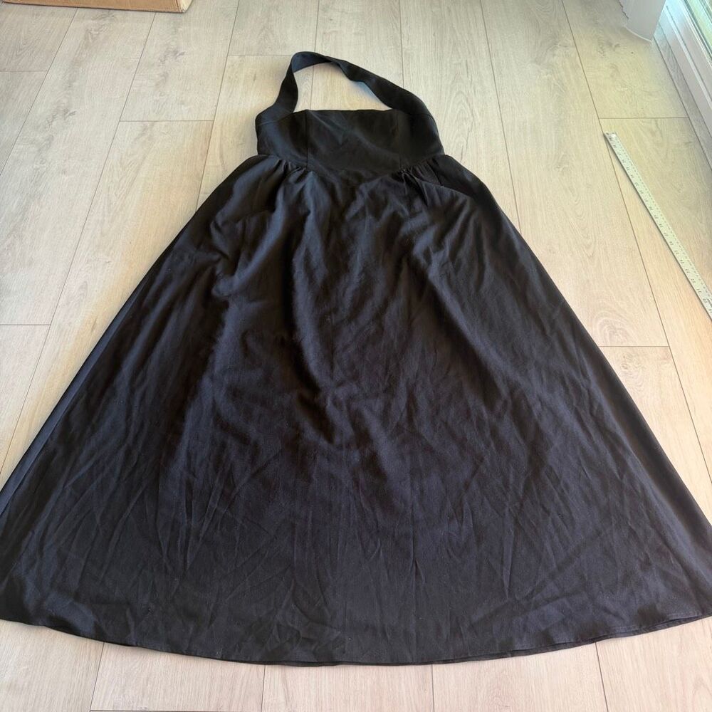 Cammense women’s black halter midi dress size XL